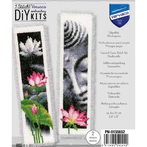 Vervaco LOTUS & BUDDHA Bookmarks Counted Cross Stitch Kit PN-0162260