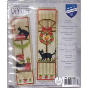 Vervaco CHRISTMAS ATMOSPHERE Bookmarks Counted Cross Stitch Kit PN-0155657