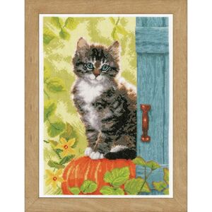 Vervaco CAT & PUMPKIN Counted Cross Stitch Kit PN-0158303