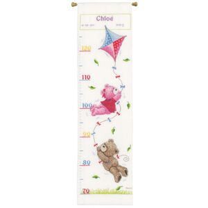 Vervaco POPCORN & BRIE FLYING Growth Chart Counted Cross Stitch Kit PN-0163772