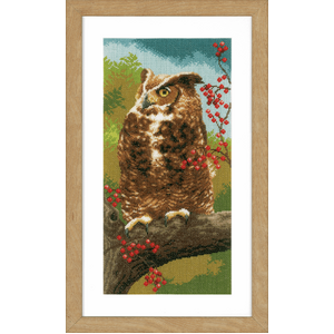 Vervaco OWL IN AUTUMN Counted Cross Stitch Kit PN-0164961