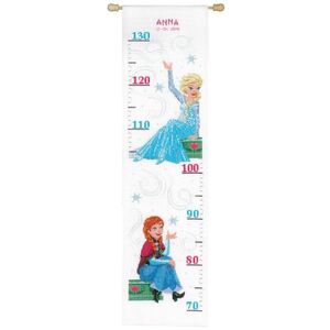 Vervaco DISNEY SISTERS FOREVER Growth Chart Counted Cross Stitch Kit PN-0167087
