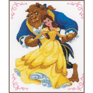 Vervaco DISNEY BEAUTY & THE BEAST Counted Cross Stitch Kit PN-0168067