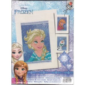 DISNEY Elsa, Olaf & Anna Greeting Card Counted Cross Stitch Kit, Set of 3 PN-0168526