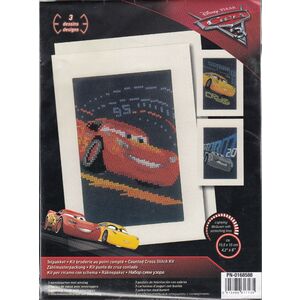 DISNEY Screeching Tyres Greeting Card Counted Cross Stitch Kit, Set of 3 PN-0168588