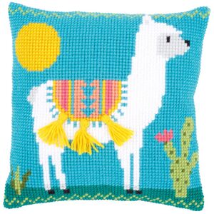 Vervaco LLAMA Cross Stitch Cushion Kit 40cm x 40cm PN-0173529