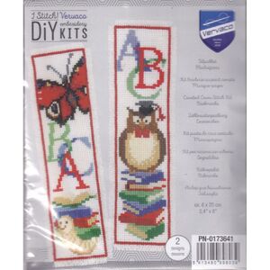 Vervaco ABC Pair Bookmarks Counted Cross Stitch Kit PN-0173641