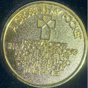 Pocket Token Gold Colour, November Birthstone
