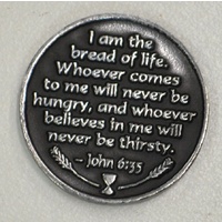 FIRST HOLY COMMUNION... Pocket Token With Message 31mm Diameter Metal