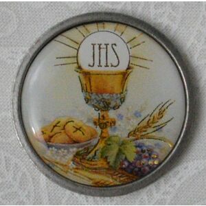 Communion Pocket Token, 28mm Diameter, Metal