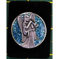 COMPANION COIN, ARCHANGEL GABRIEL, With Message, Prayer or Reading, 34mm Diameter, Metal