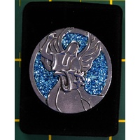 COMPANION COIN, NURSE ANGEL With Message Prayer or Reading, 34mm Diameter, Metal
