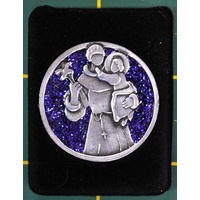 COMPANION COIN, ST ANTHONY, PATRON SAINT OF LOST ARTICLES, 34mm Diameter, Metal