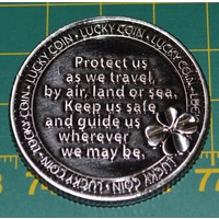 SAFE TRAVEL LUCKY COIN, Token, 35mm, A Beautiful Gift