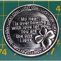 I LOVE YOU LUCKY COIN, 35mm Diameter, A Beautiful Gift