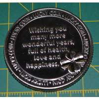 Lucky Coin, Happy Birthday, 35mm Diameter, A Beautiful Gift Idea