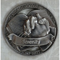 Open Lucky Coin, SERENITY, 35mm Diameter, Zinc Alloy