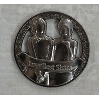 Open Lucky Coin, LOVELIEST SISTER, 35mm Diameter, Zinc Alloy