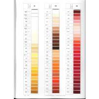 Rasant Thread Colour Card, Actual Threads, Rasant 120, 75, 50 & 35, Sabetex 120