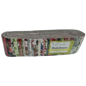 Rainbows 40 x 2 1/2" Strips 44" Long by Victorian Textiles (#12)