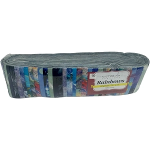 Rainbows 40 x 2 1/2" Strips 44" Long by Victorian Textiles (#19)