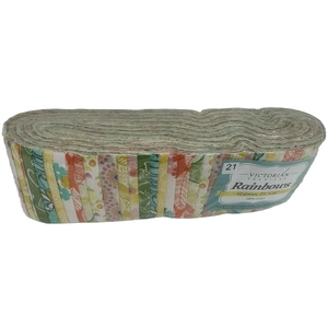Rainbows 40 x 2 1/2" Strips 44" Long by Victorian Textiles (#21)