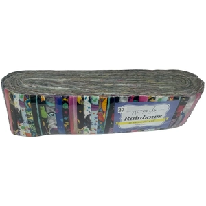 Rainbows 40 x 2 1/2" Strips 44" Long by Victorian Textiles (#37)
