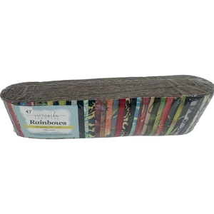 Rainbows 40 x 2 1/2" Strips 44" Long by Victorian Textiles (#47)