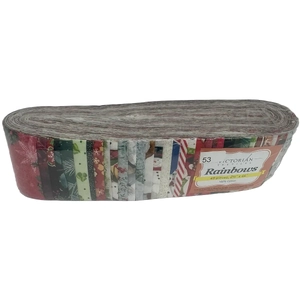 Rainbows 40 x 2 1/2" Strips 44" Long by Victorian Textiles (#53)