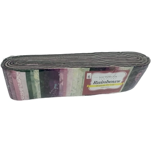 Rainbows 40 x 2 1/2" Strips 44" Long by Victorian Textiles (#6)