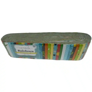 Rainbows 40 x 2 1/2" Strips 44" Long by Victorian Textiles (#66)