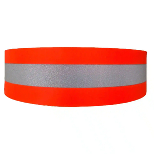 Orange-Silver-Orange 50mm Reflective Tape (FR119) sold per metre