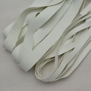 8mm Rubber Swimwear Elastic, Off-White, 5m Length Pre-Cut