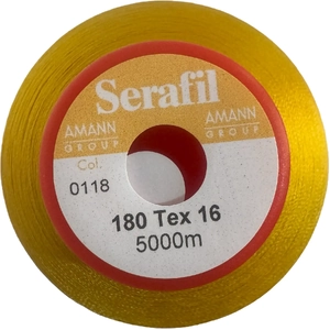 Serafil Fine No.180 (120/2) Colour 0118 GOLD 5000m Thread