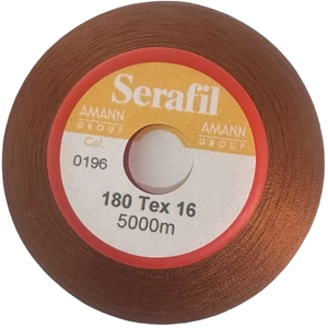 Serafil Fine No.180 (120/2) Colour 0196 COFFEE BEAN 5000m Thread