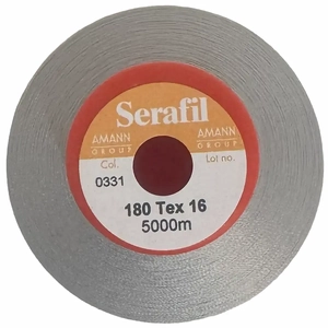 Serafil Fine No.180 (120/2) Colour 0331 ASH MIST 5000m Thread