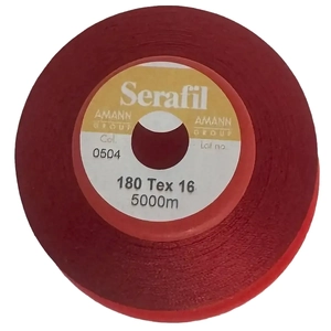 Serafil Fine No.180 (120/2) Colour 0504 COUNTRY RED 5000m Thread