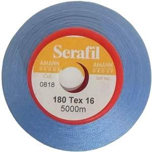 Serafil Fine No.180 (120/2) Colour 0818 SWEET BOY BLUE 5000m Thread