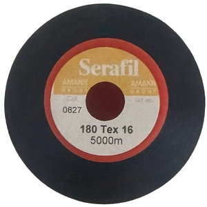 Serafil Fine No.180 (120/2) Colour 0827 DARK BLUE 5000m Thread