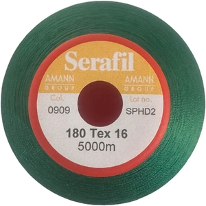 Serafil Fine No.180 (120/2) Colour 0909 FIELD GREEN 5000m Thread