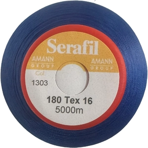 Serafil Fine No.180 (120/2) Colour 1303 ROYAL BLUE 5000m Thread