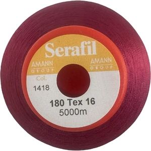 Serafil Fine No.180 (120/2) Colour 1418 CERISE 5000m Thread