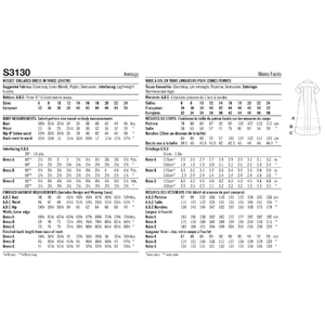 Misses’ Collared Dress in Three Lengths Simplicity Sewing Pattern 3130H5