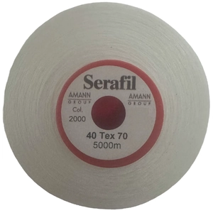 SERAFIL No.40, Colour 2000 WHITE, 5000m Industrial Thread