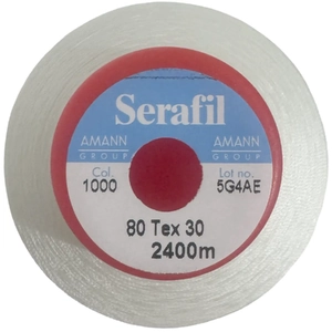 SERAFIL Tkt 80, Colour 1000 Natural White, 2400m Industrial Thread