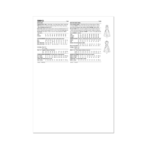 Misses Dresses, Sizes 6-8-10-12-14 Simplicity Sewing Pattern 9913H5