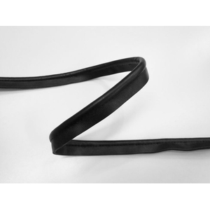 BLACK SATIN Piping 10mm Wide with 2.5mm Cord
