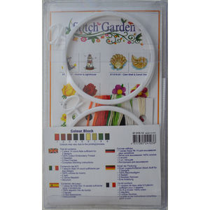 Stitch Garden Mini Counted Cross Stitch Kit, Hen and Rooster