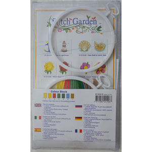 Stitch Garden Mini Counted Cross Stitch Kit, Christmas Present and Tree