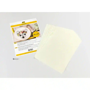 Solufix Water Soluable, Self Adhesive Non-Woven Embroidery Stabiliser Sheets, 10 x A4